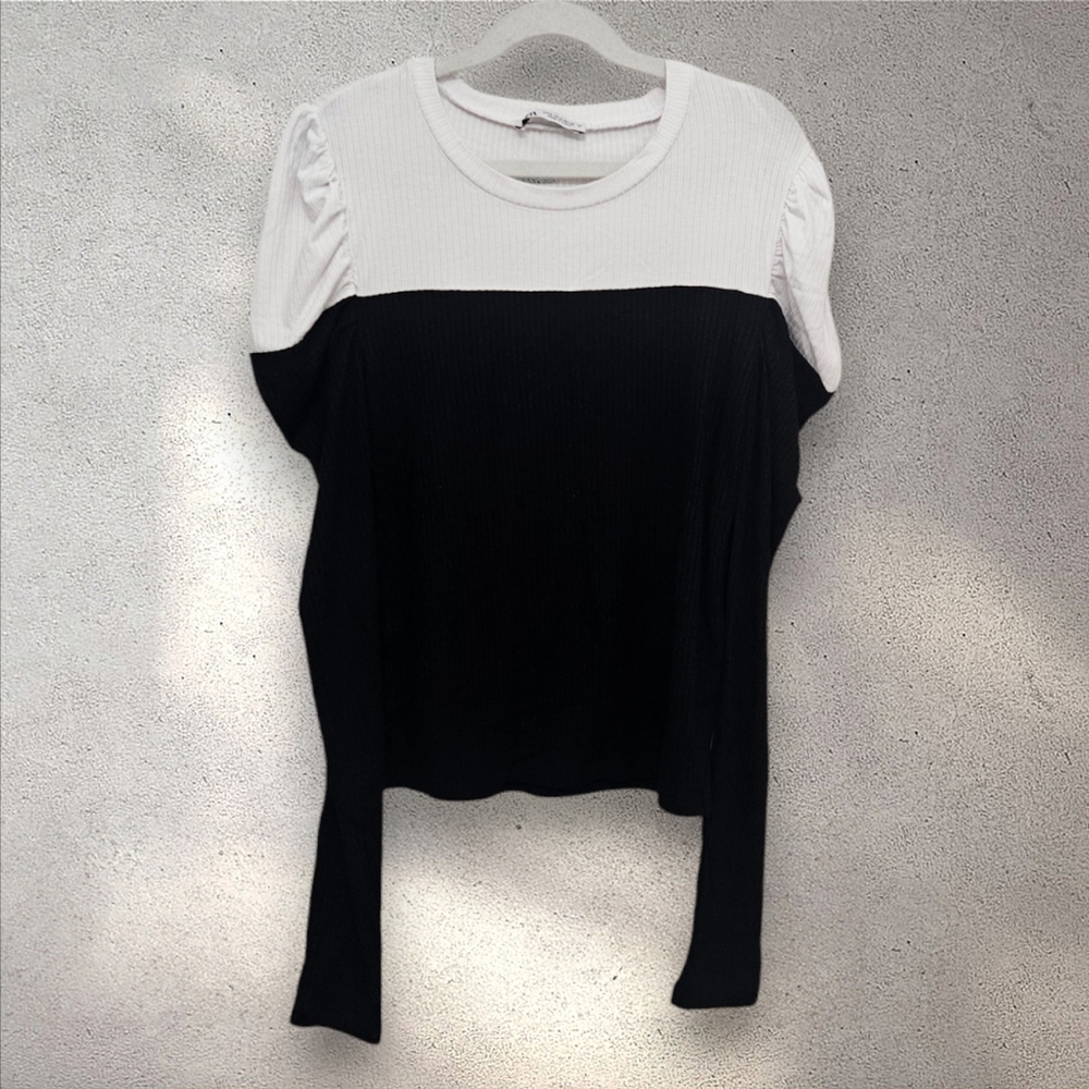 Zara Colorblock Top - Picture 3 of 9
